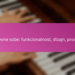 Dnevne sobe: funkcionalnost, dizajn, prostor