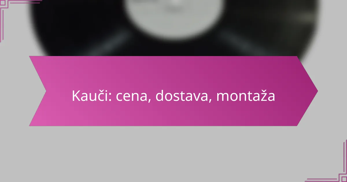 Kauči: cena, dostava, montaža