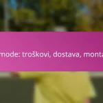 Komode: troškovi, dostava, montaža