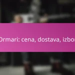 Ormari: cena, dostava, izbor