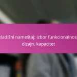 Skladišni nameštaj: izbor funkcionalnosti, dizajn, kapacitet